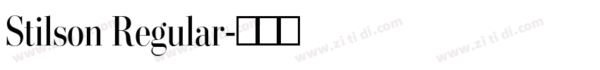 Stilson Regular字体转换 Stilson Regular字体转换